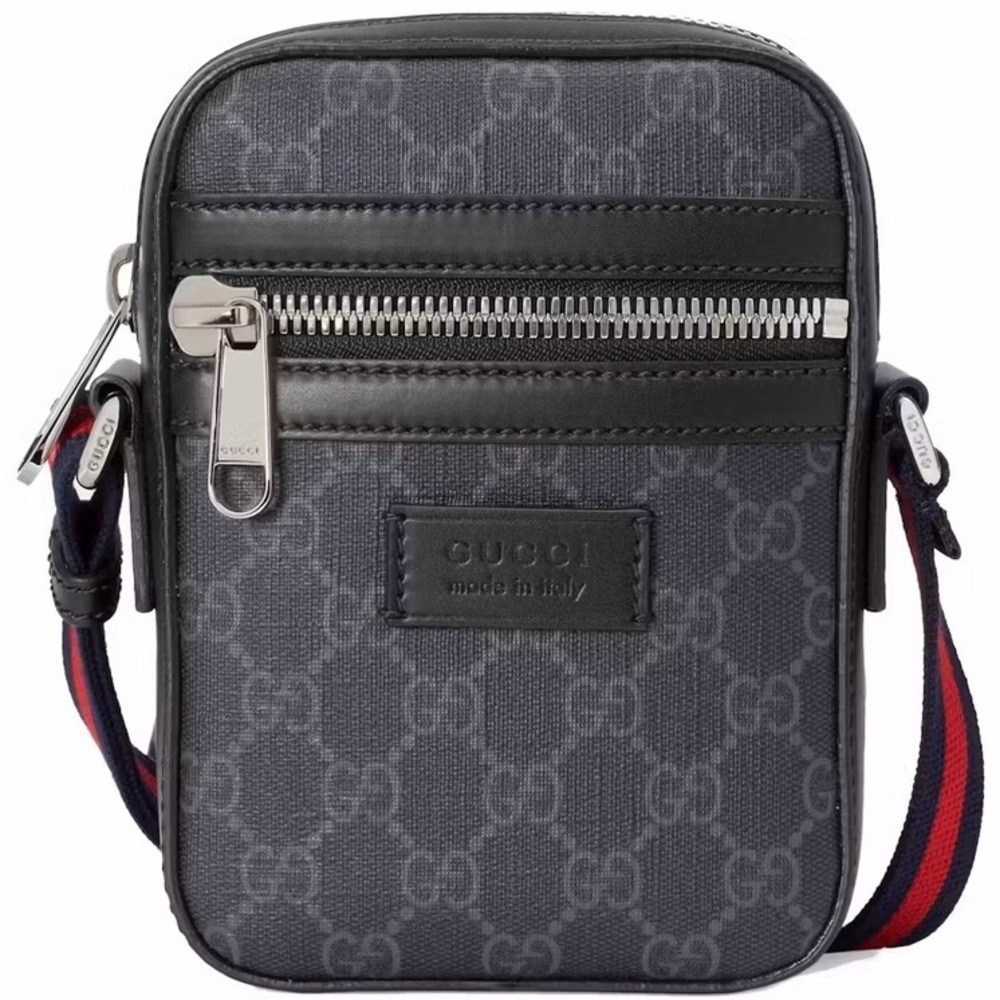 Gucci GG Supreme Blue/Red Web Small Black for Men